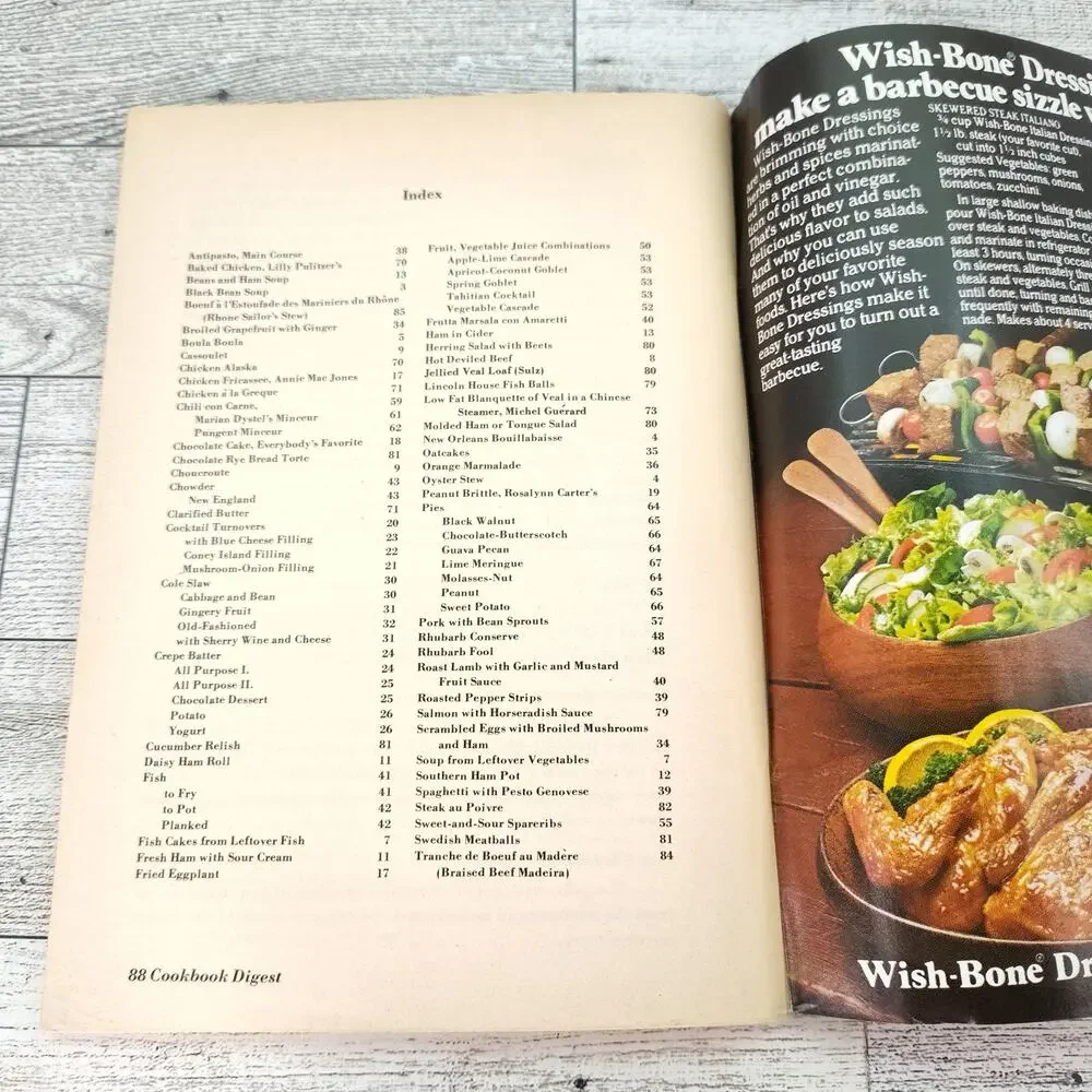 Cookbook Digest Magazine 1977‎ Booklet President Jimmy Carter Recipes